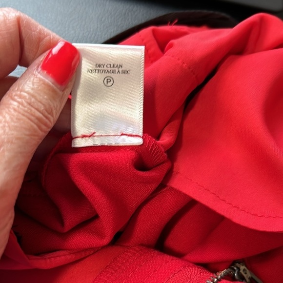 ALC Red Conway Trouser Double Split Bootcut Flair Split Hem Pants Sz 8 - Picture 13 of 15